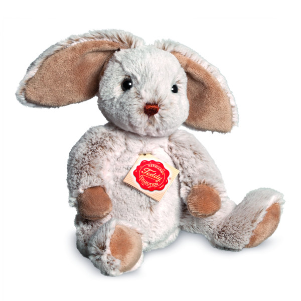 Plüschtier Schlenkerhase braun/grau ★ braun/grauer Hase ★ Plüsch Hase braun/grau 25 cm