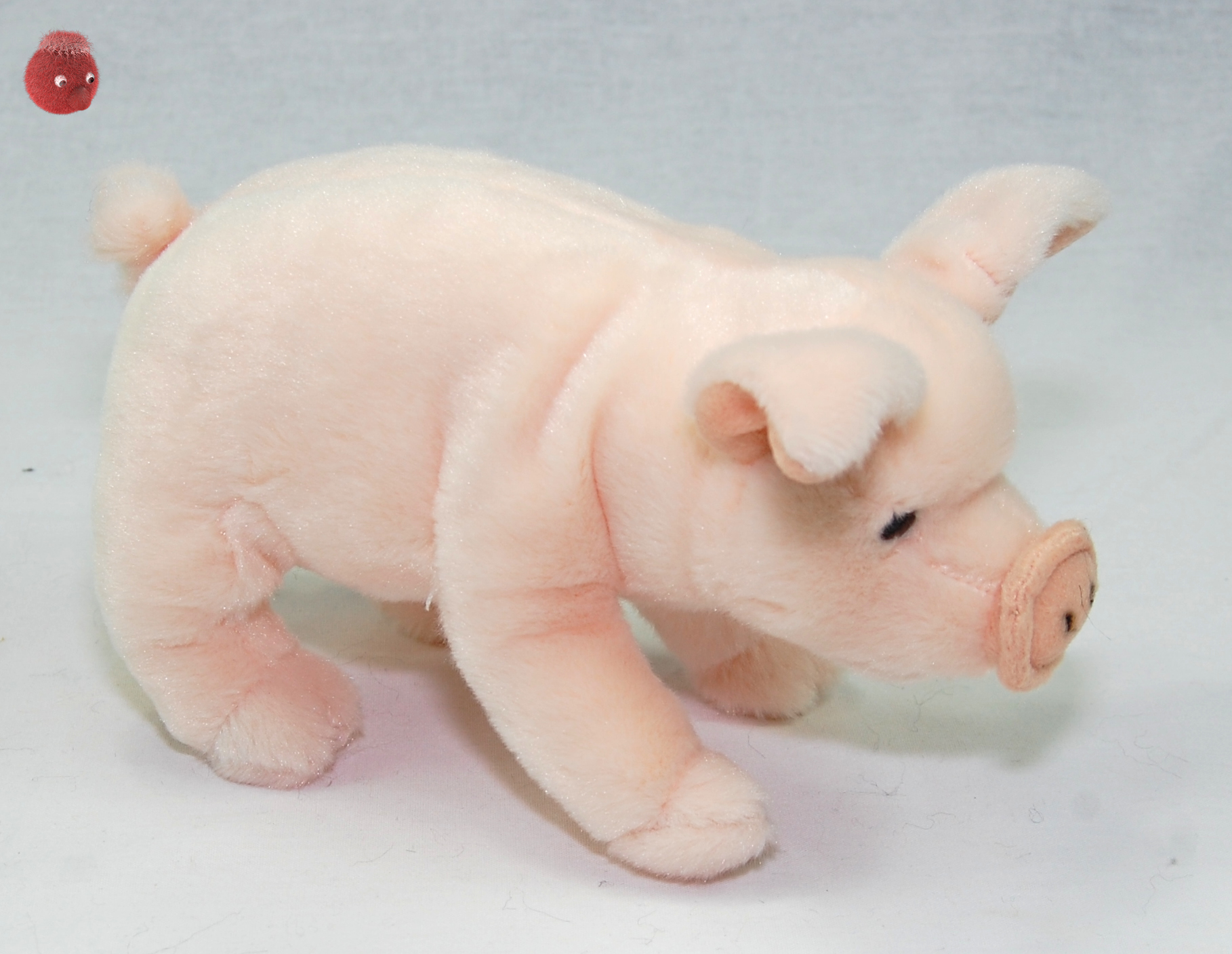 Knuddeliges Schwein liegend 20 cm Plüsch rosa 