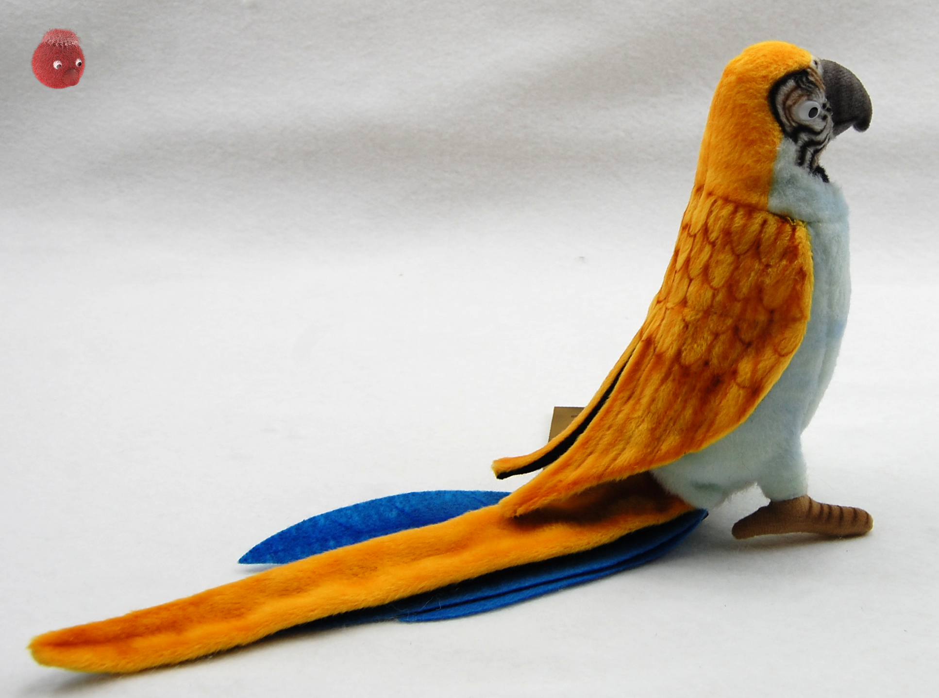 Hansa Toy 3459 Papagei blau fliegend 76 cm Kuscheltier Stofftier Plüschtier 