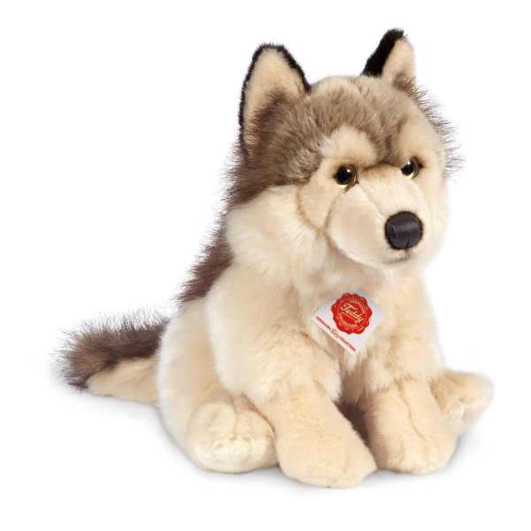 Plüschtier Wolf beige/grau ★ Plüsch Wolf 29 cm